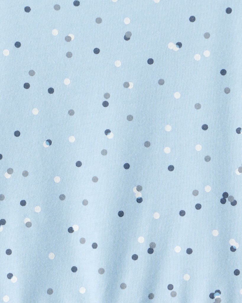 slide 3 of 3, Carter's Girls Confetti Print Long-Sleeve Dress - Blue Blue 12, 1 ct