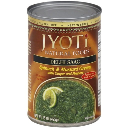 slide 1 of 1, Jyoti Dehli Saag Spinach Greens, 