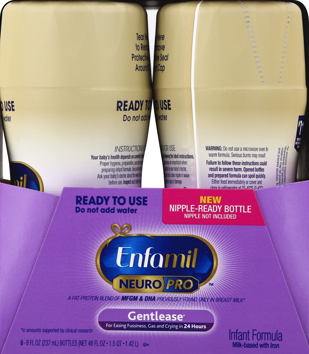 slide 8 of 10, Enfamil Neuro Pro Infant Formula with Iron 6 - 8 fl oz Bottles, 6 ct