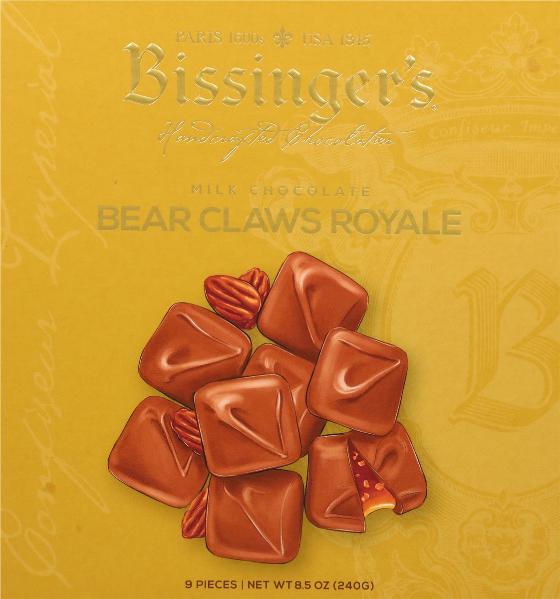 slide 13 of 13, Bissinger's Bear Claws Royale Milk Chocolate 9 ea, 9 ct