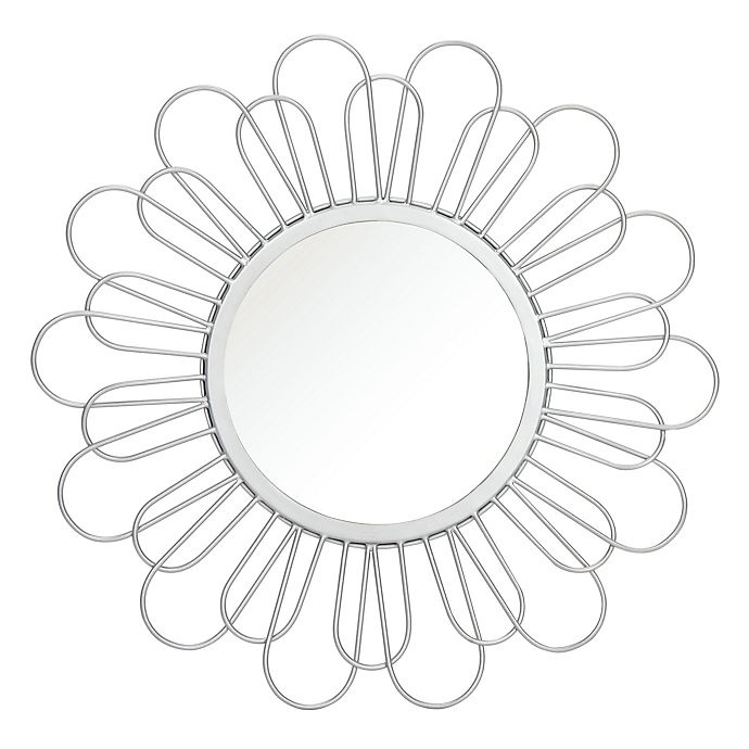 slide 1 of 1, Safavieh Lorence Round Mirror - Silver, 23 in