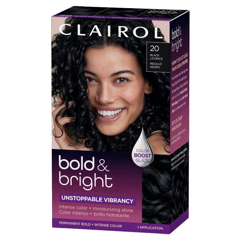 slide 8 of 10, Clairol Bold & Bright 20 Black Licorice, 1 ct