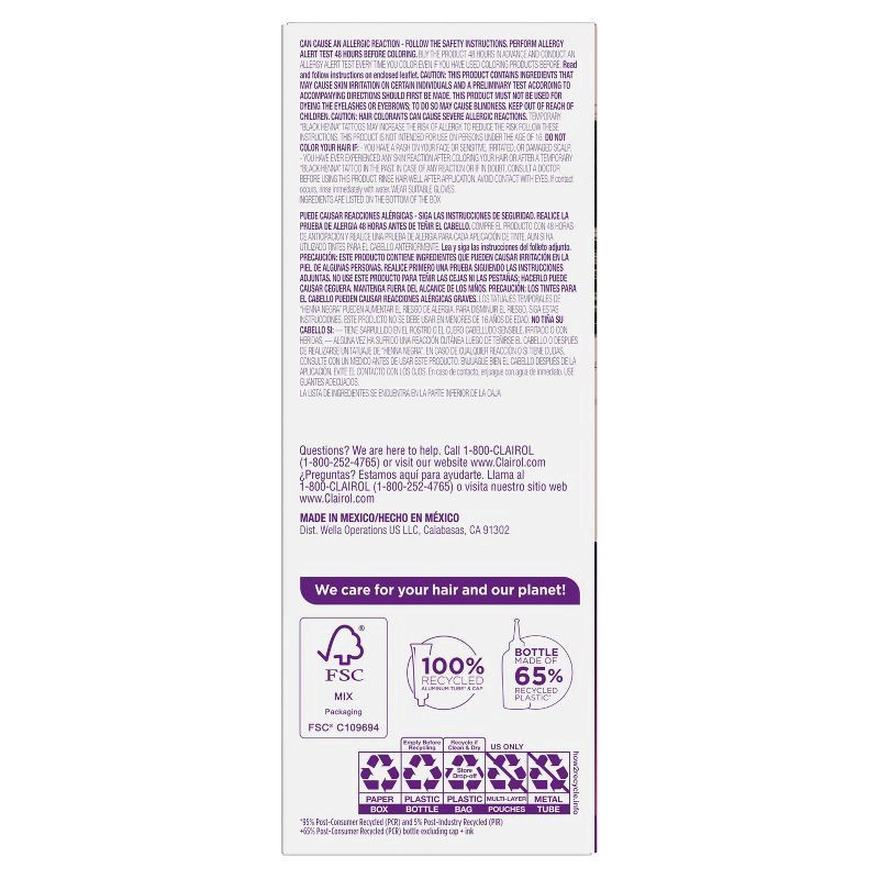 slide 2 of 10, Clairol Bold & Bright 20 Black Licorice, 1 ct