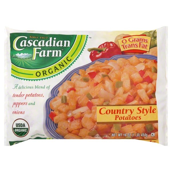 slide 1 of 1, Cascadian Farm Organic Country Style Potatoes, 16 oz