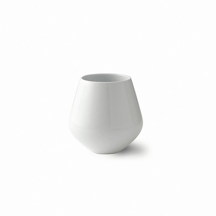 slide 1 of 2, Royal Copenhagen Fluted Vase - White, 6 in