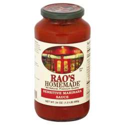Rao's Homemade Rao's Sensitive Fo Marinara Pasta Sauce - 24 oz