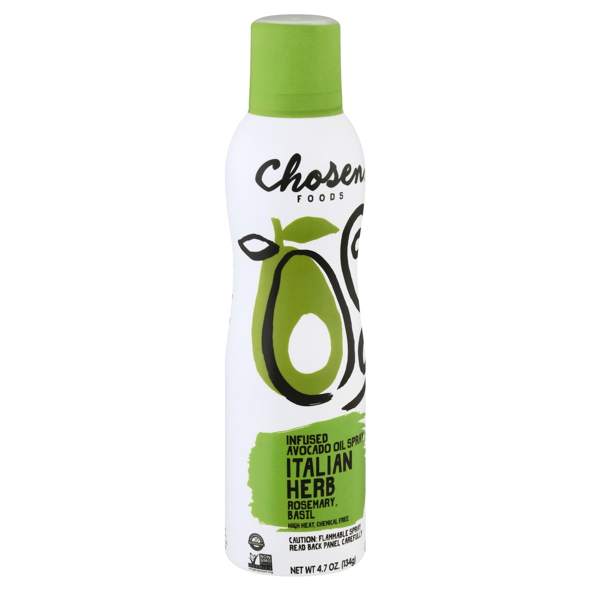 slide 2 of 9, Chosen Foods Infused Italian Herb Avocado Oil Spray 4.7 oz, 4.7 oz