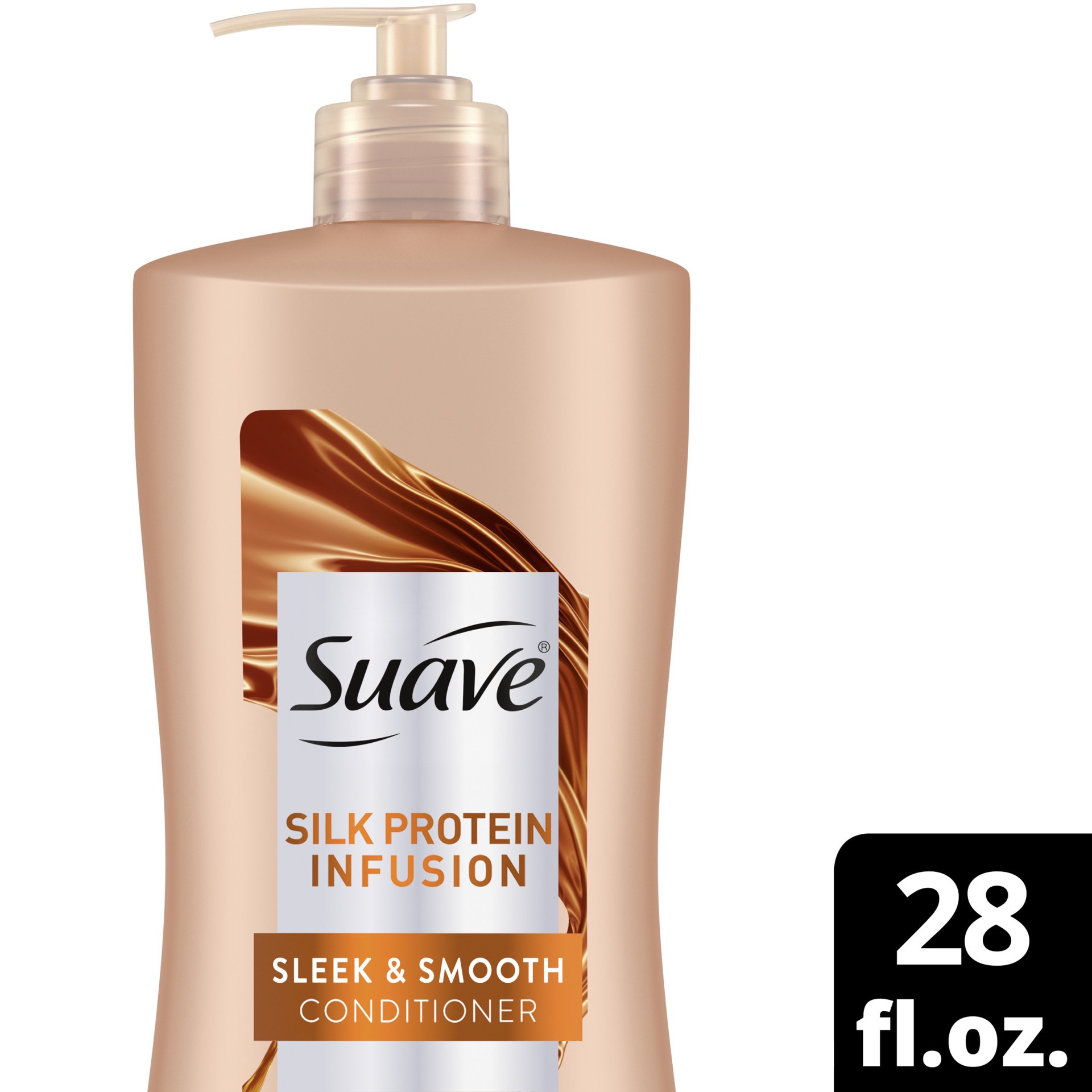 slide 1 of 10, Suave Silver Conditioner Silk Protein Infusion Dry Hair Soft, Silky Hair 28 oz, 28 oz