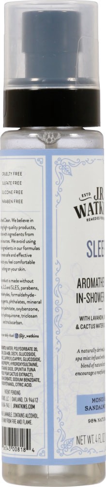 slide 3 of 4, J.R. Watkins Sleep Monoi & Sandalwood Aromatherapy In-Shower Mist 4 fl oz, 4 fl oz
