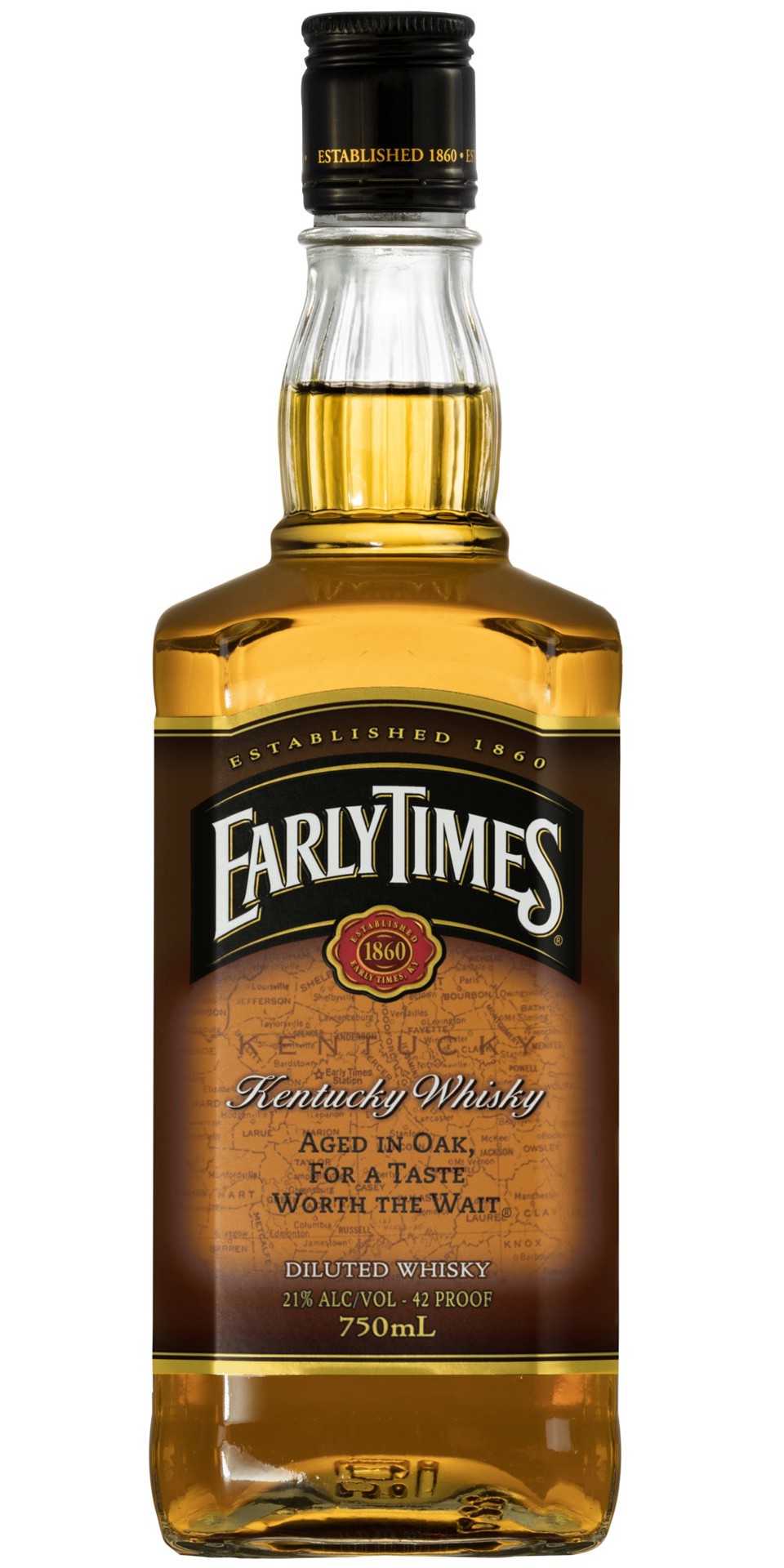slide 1 of 3, Early Times Whiskey, 25.4 oz