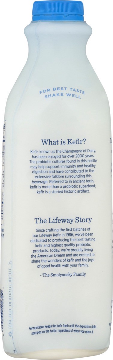 slide 11 of 11, Lifeway Kefir Plain Low Fat Milk Smoothie, 33 fl oz