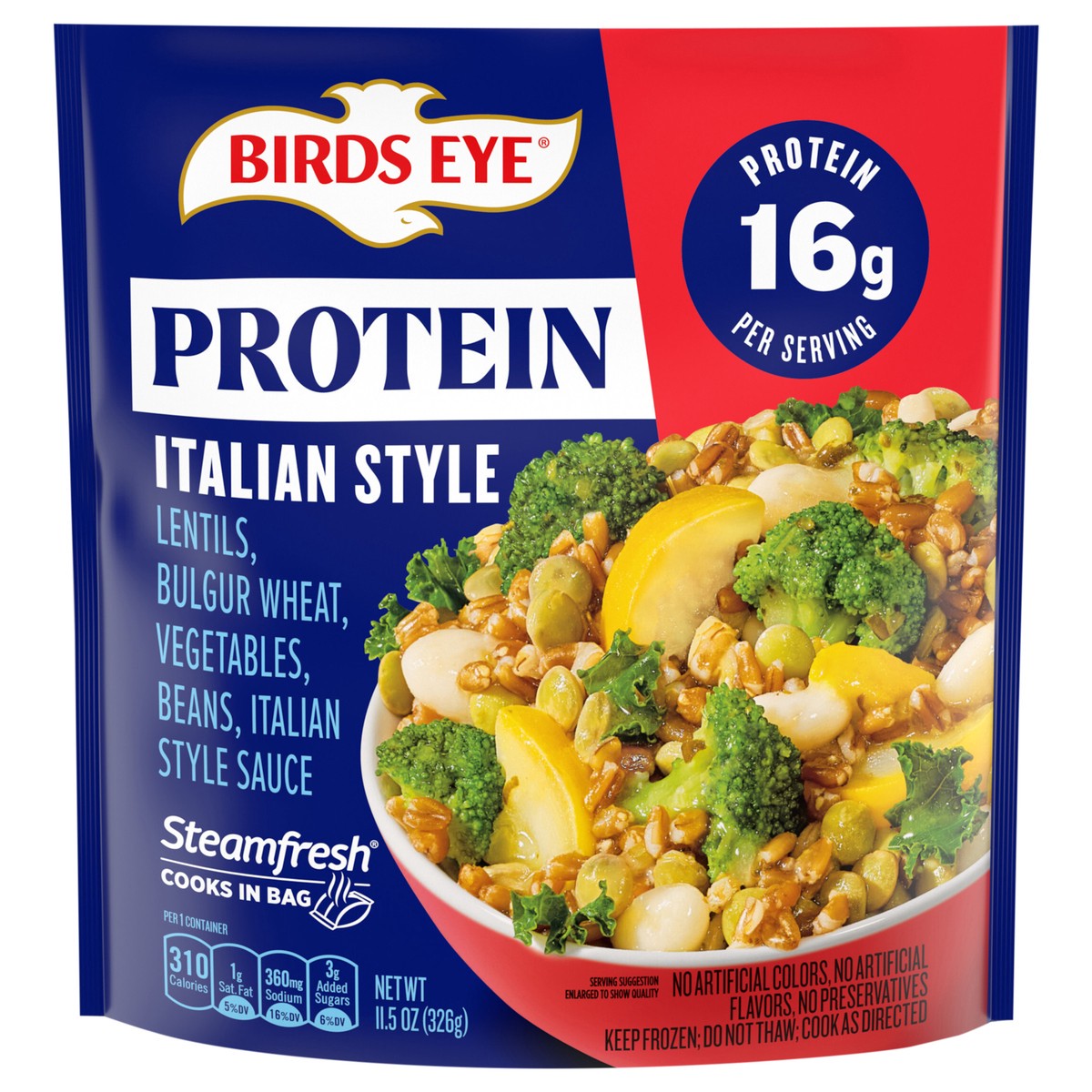 slide 1 of 5, Birds Eye Italian Style Power Blend, Frozen Side, 11.5 oz. Bag, 11.5 oz