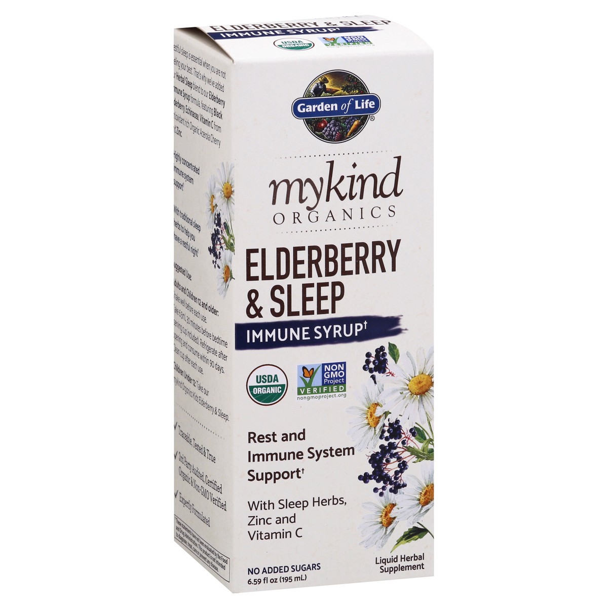 slide 2 of 9, Mykind Organics Elderberry & Sleep Immune Syrup, 6.59 oz