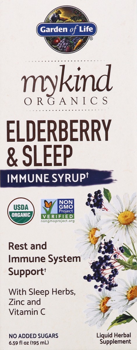 slide 1 of 9, Mykind Organics Elderberry & Sleep Immune Syrup, 6.59 oz