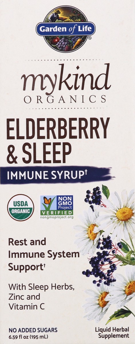 slide 6 of 9, Mykind Organics Elderberry & Sleep Immune Syrup, 6.59 oz
