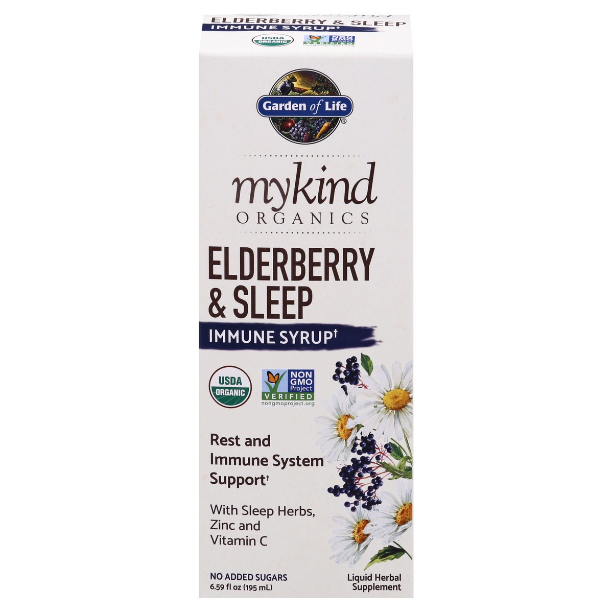 slide 1 of 9, Mykind Organics Elderberry & Sleep Immune Syrup, 6.59 oz