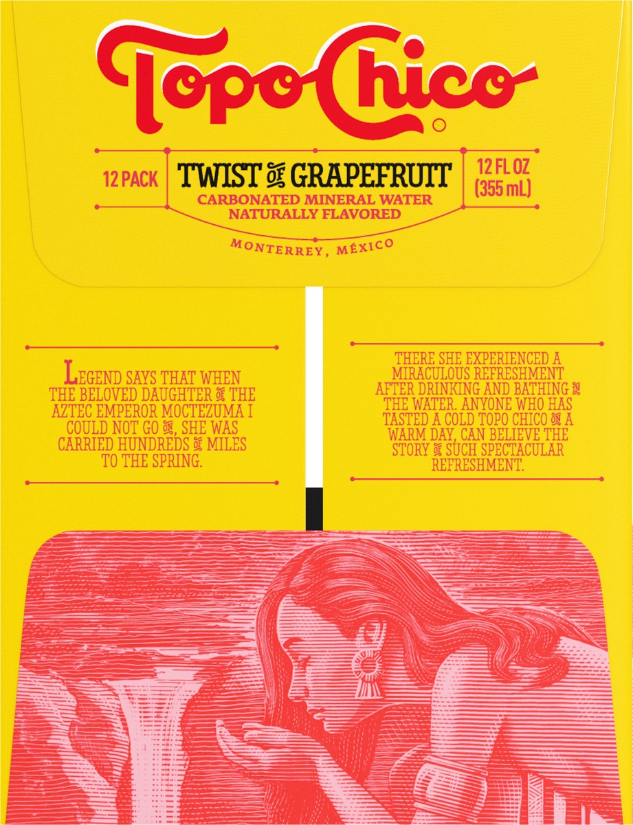 slide 8 of 8, Topo Chico Mineral Water Twist of Grapefruit Glass Bottles- 12 ct; 12 oz, 12 ct; 12 oz