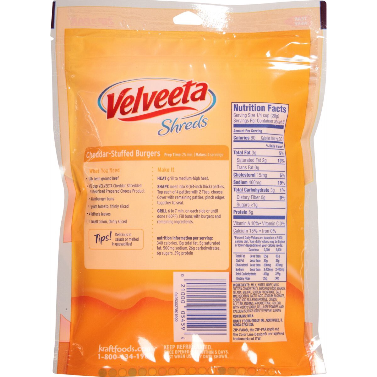 Velveeta Shreds Cheddar Flavored Shredded Cheese 8 Oz Bag 8 Oz Shipt 