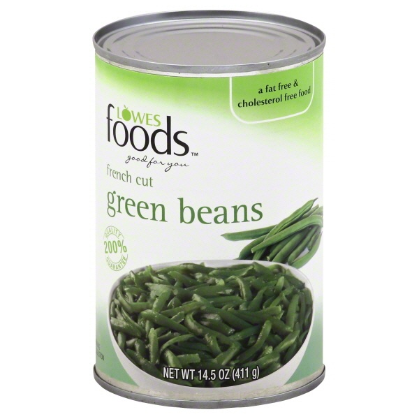 slide 1 of 1, Lowes Foods French Cut Green Beans, 14.5 oz