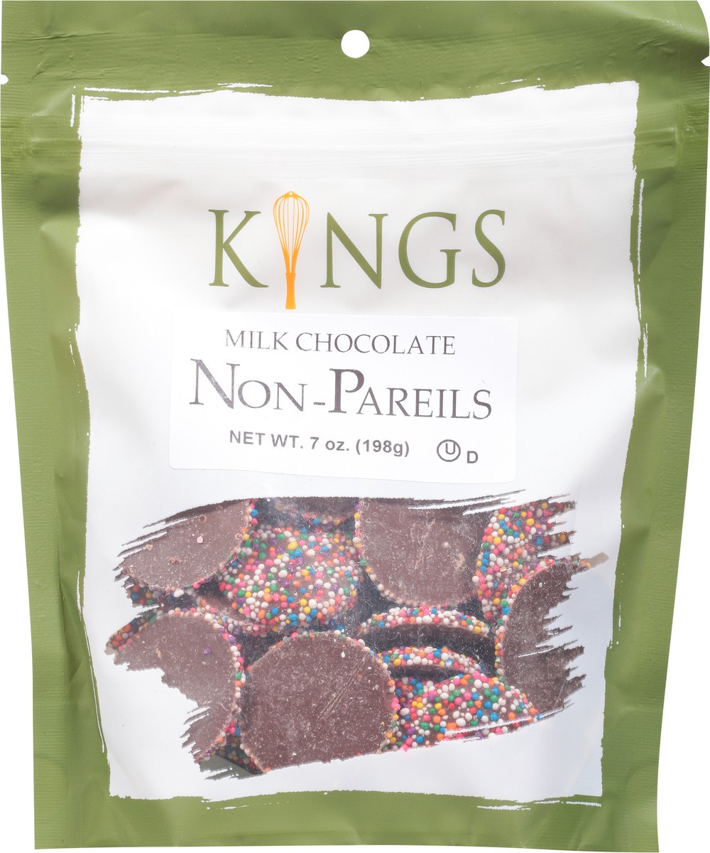 slide 14 of 14, Kings Milk Chocolate Non-Pareils, 7 oz