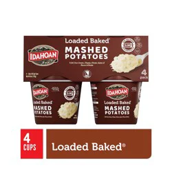 Idahoan Loaded Baked Mashed Potatoes Cup 4-pack