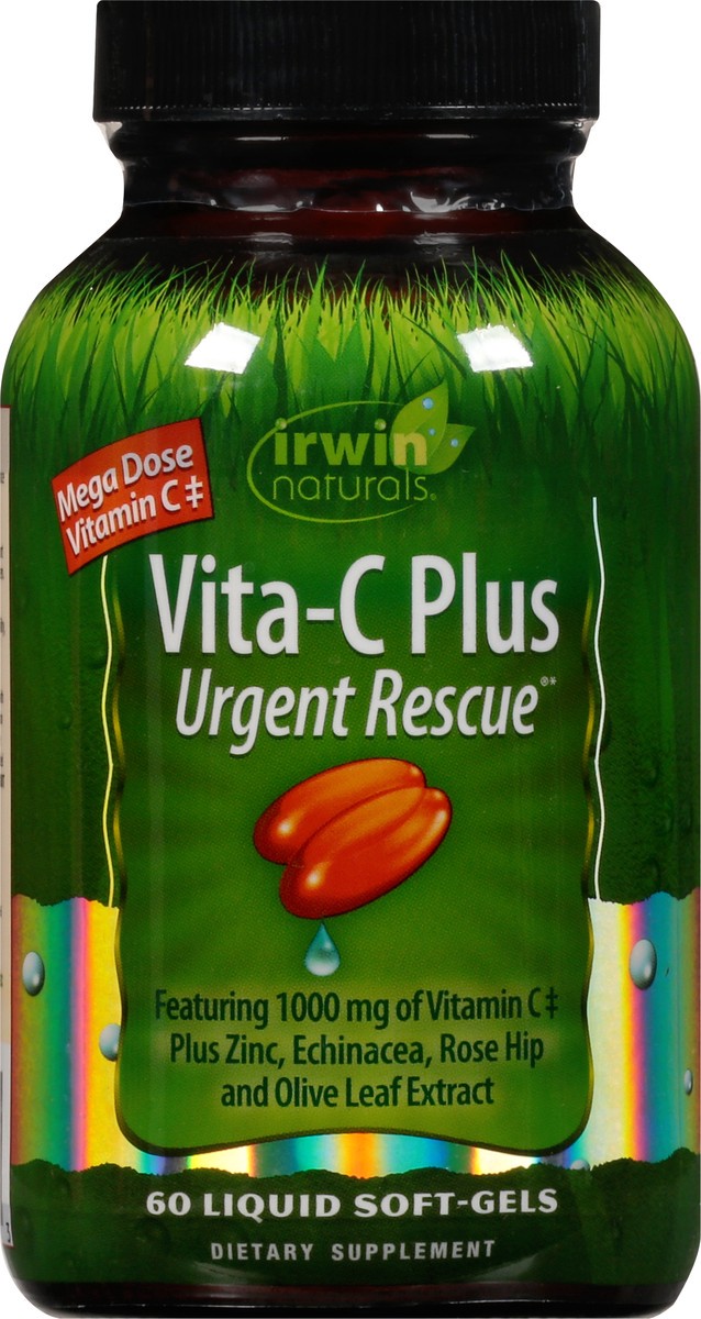 slide 8 of 12, Irwin Naturals Vita C Plus Urgent Rescue 60 ea, 60 ct