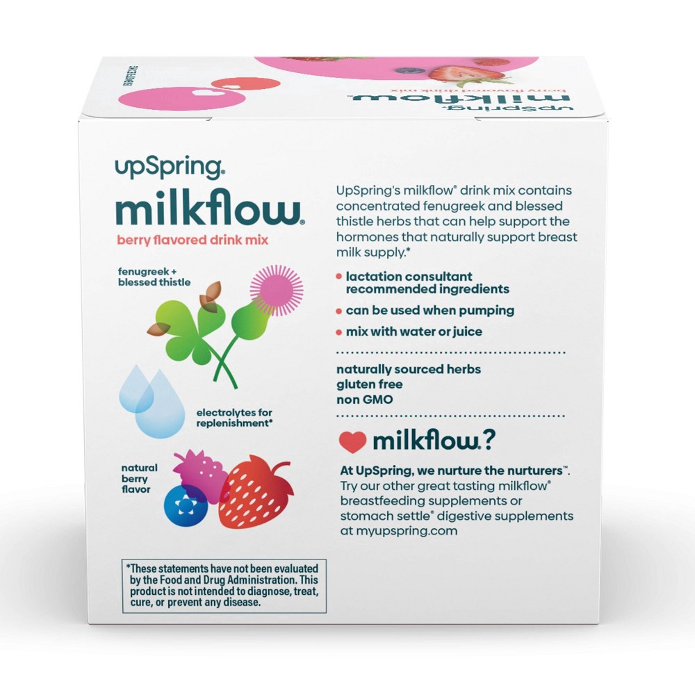 slide 2 of 15, Milkflow Berry Flavored Lactation Supplement Drink Mix 18 ea, 16 ct