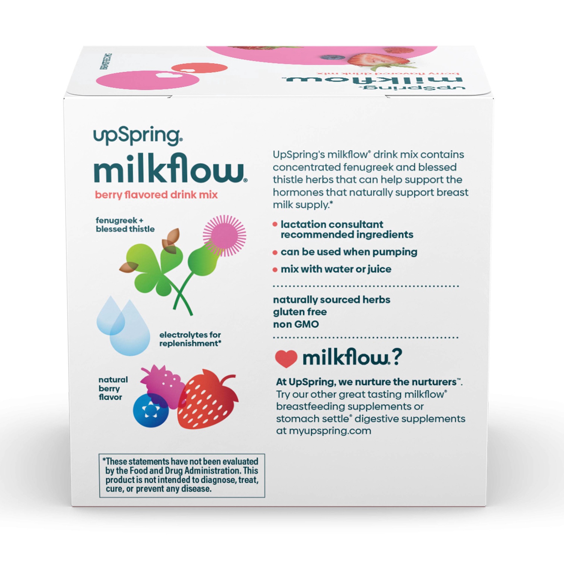 slide 12 of 15, Milkflow Berry Flavored Lactation Supplement Drink Mix 18 ea, 16 ct