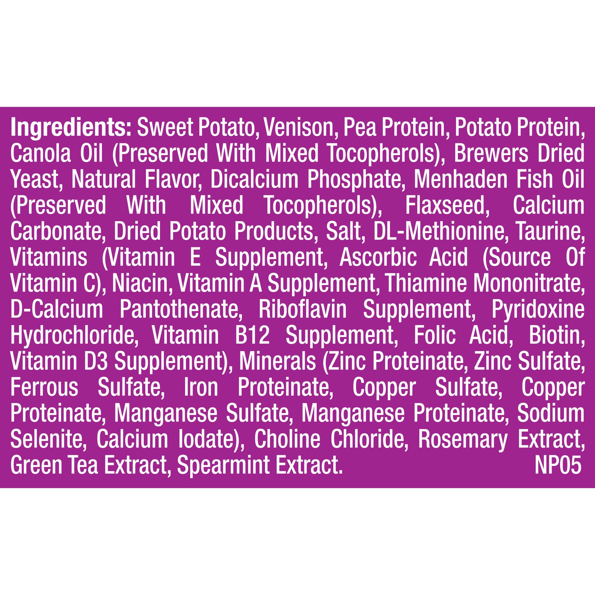 slide 4 of 5, Natural Balance L.I.D. Limited Ingredient Diets Sweet Potato & Venison Formula, Dry Dog Food, 22lb Bag, 22 lb