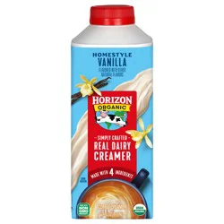 Horizon Organic Real Dairy Homestyle Vanilla Coffee Creamer - 24 fl oz