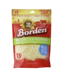 Borden Mozzarella Provolone Shreds Cheese