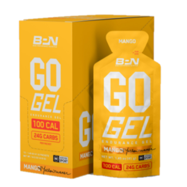 slide 1 of 1, Bare Performance Nutrition Go Gel Mango Sngl, 1.45 oz