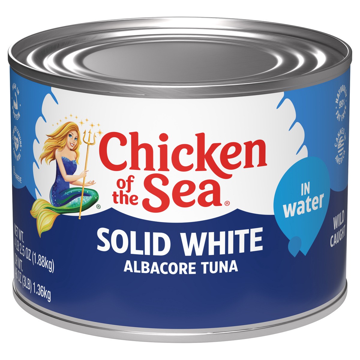 slide 1 of 3, Chicken of the Sea Albacore Solid White in Water Tuna, 8 ct; 7 oz