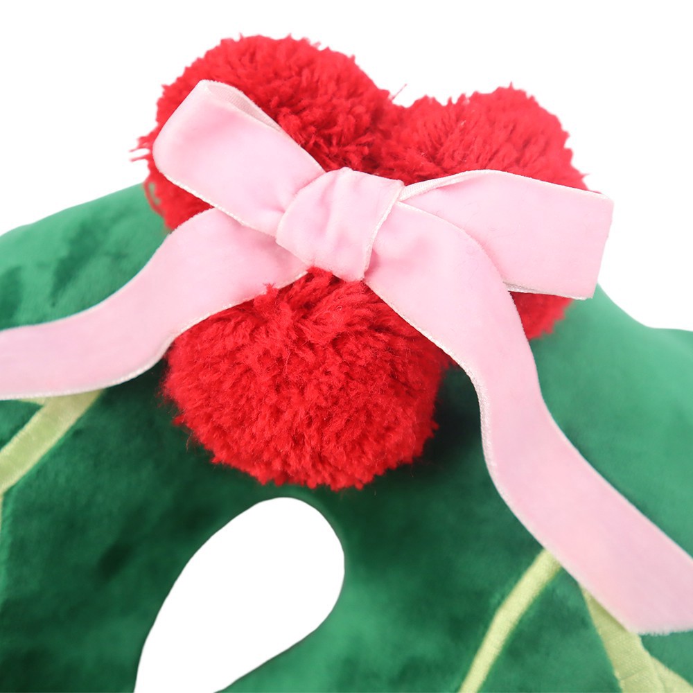 slide 3 of 3, 17" X 13" Holly Leaf Pillow By Ashland, 17 in x 13 in