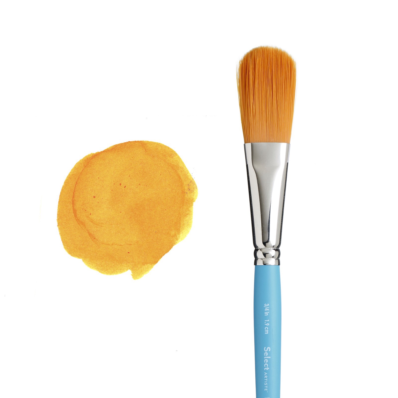 slide 2 of 5, Princeton Art & Brush Co Princeton Select Artiste Series 3750 3/4" Short Handle Oval Wash Brush, 3/4 in