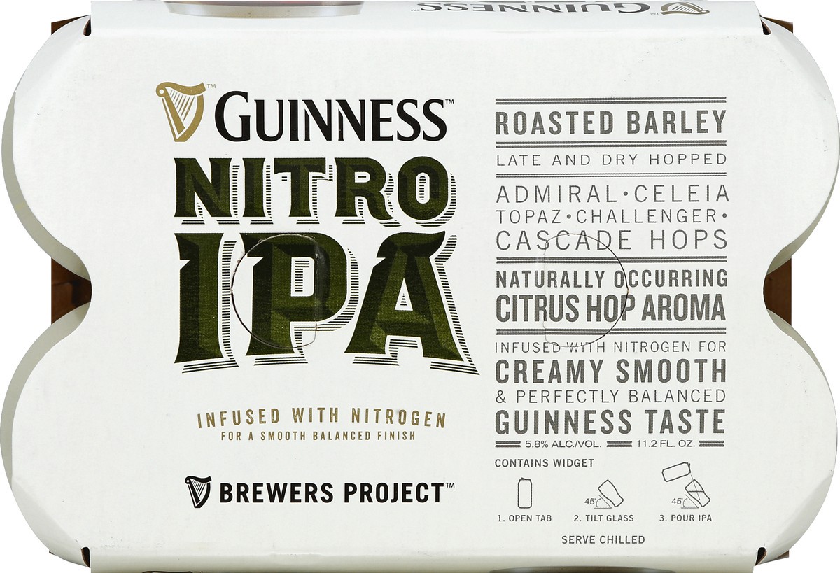 slide 5 of 6, Guinness Beer, India Pale Ale, Nitro IPA, 6 ct; 12 oz