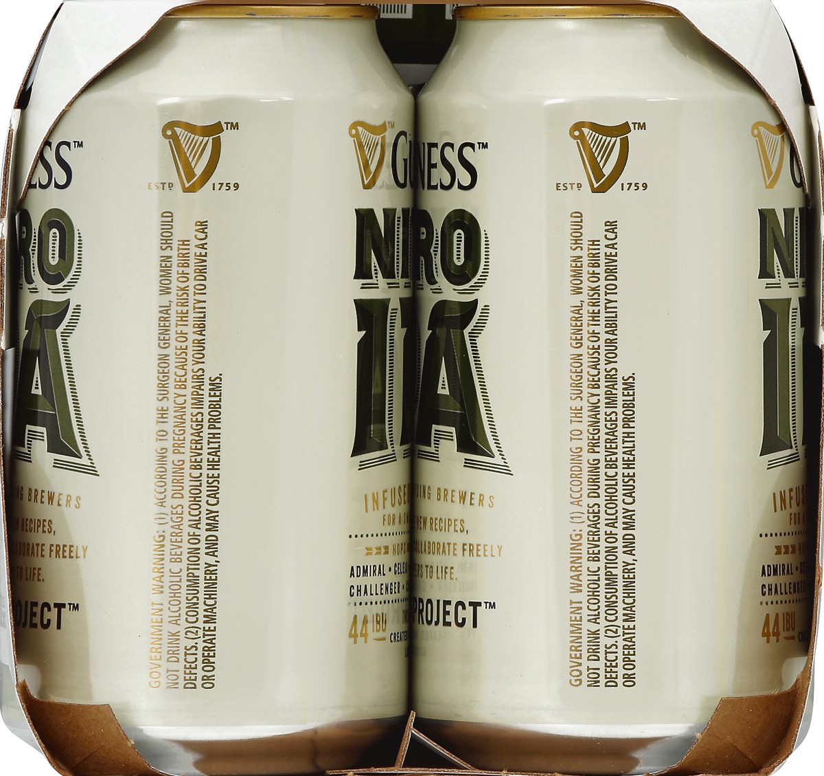 slide 3 of 6, Guinness Beer, India Pale Ale, Nitro IPA, 6 ct; 12 oz