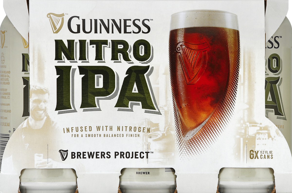 slide 6 of 6, Guinness Beer, India Pale Ale, Nitro IPA, 6 ct; 12 oz