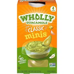 Wholly Guacamole Minis Classic, 4-2.0 oz. cups, 8 oz