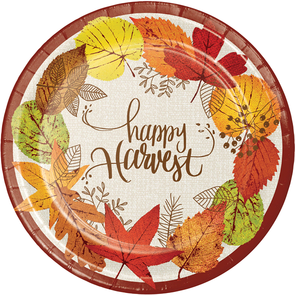 slide 1 of 1, Creative Converting Happy Harvest 9inch Plate, 8 ct