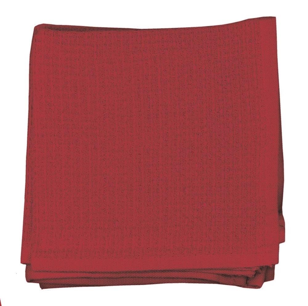 slide 1 of 1, Dash of That Woven Waffle Dishcloth Set - Red, 4 ct