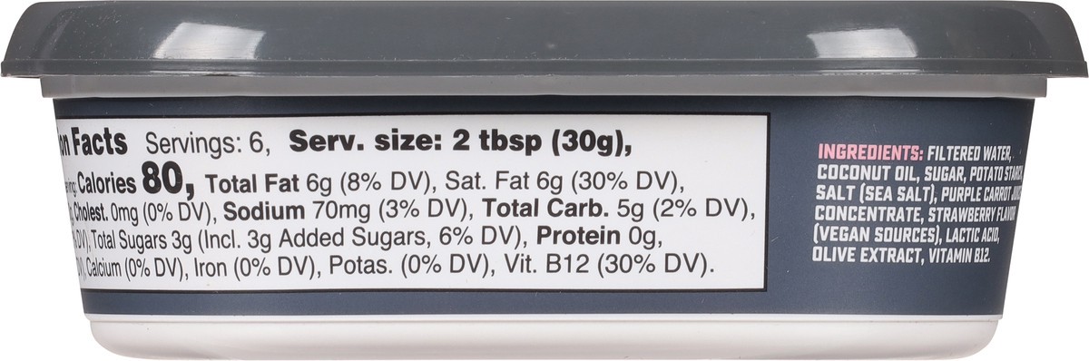 slide 11 of 11, Violife Just like Cream Cheese Strawberry, Dairy-Free Vegan, 7.05 oz Tub, 7.05 oz
