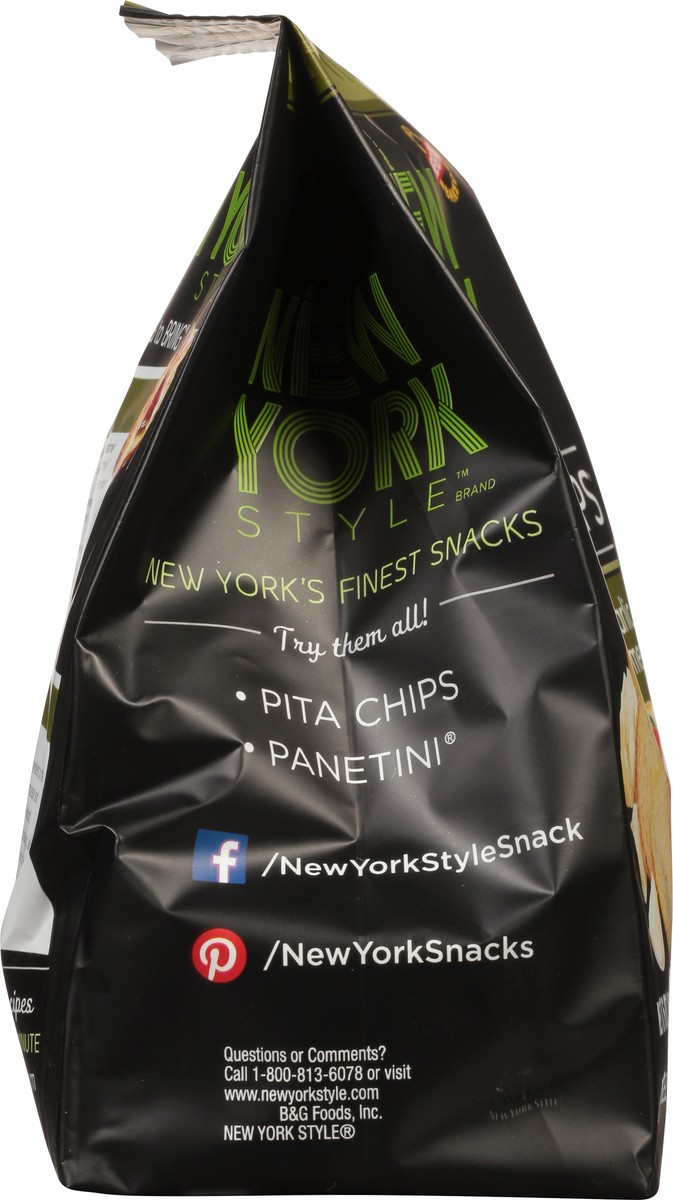 slide 12 of 14, New York Style Authentic Baked Garlic Parmesan Bagel Crisps 6 oz, 6 oz