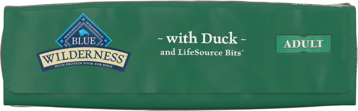 slide 11 of 12, Blue Buffalo Wilderness High Protein, Natural Adult Dry Dog Food, Duck 20-lb, 20 lb