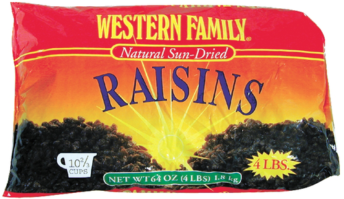 slide 1 of 1, Western Family Raisins Seedless, 64 oz