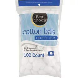 Best Choice 100% Cotton Balls Triple
