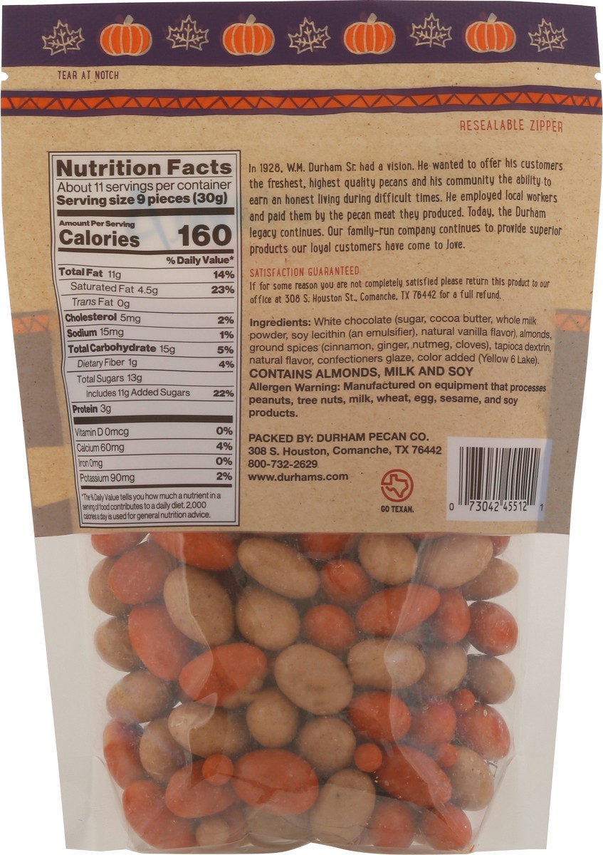 slide 3 of 9, Durham's Pumpkin Pie Almonds 12 oz, 12 oz