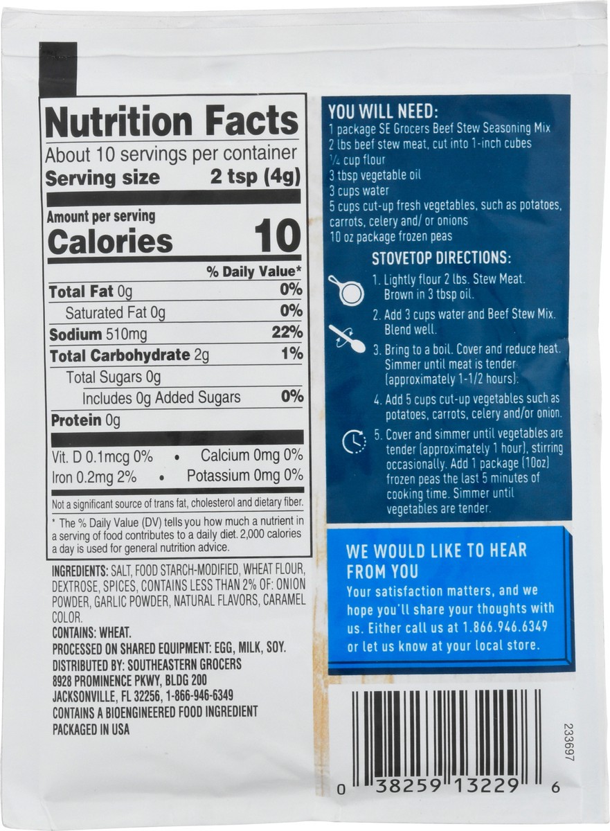 slide 10 of 14, Se Grocers Beef Stew Mix Pk, 1.3 oz
