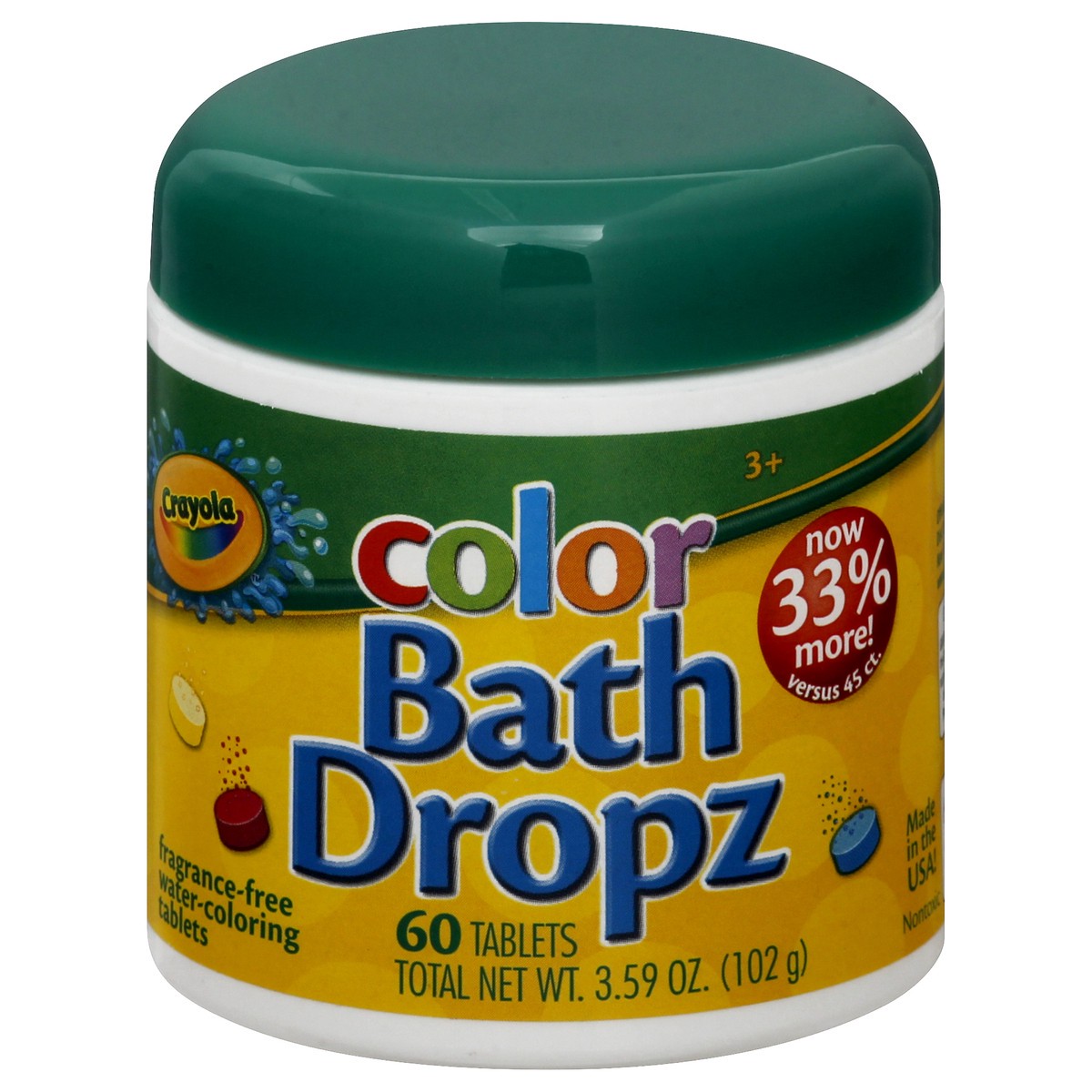 slide 1 of 8, Crayola Color Bath Drops, 45 ct