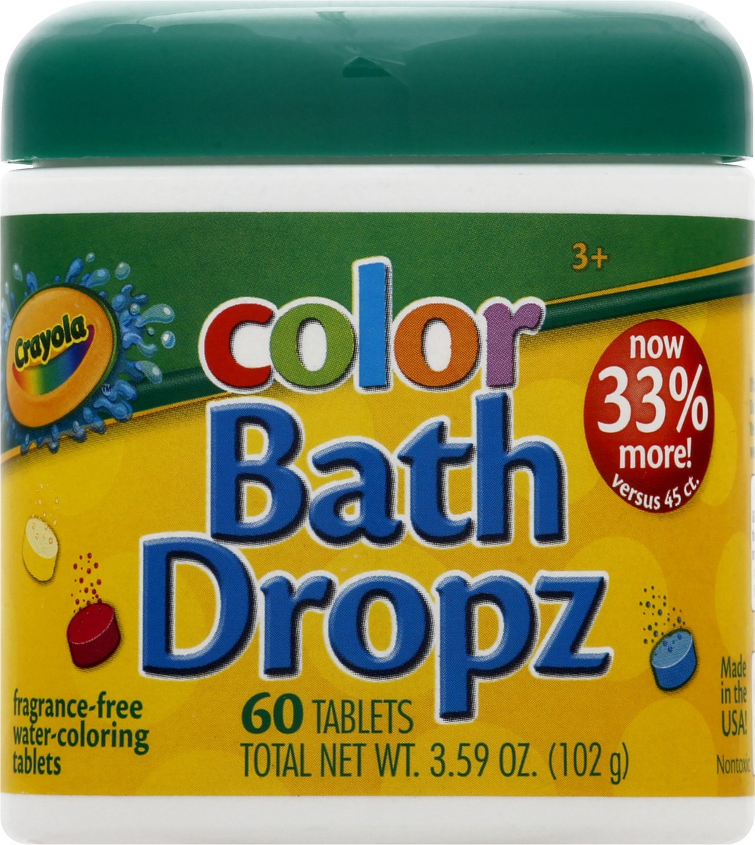 slide 2 of 8, Crayola Color Bath Drops, 45 ct